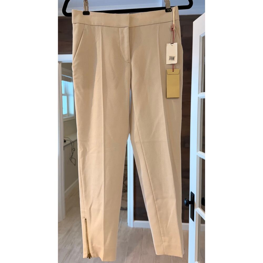 NWT Stella McCartney Vivian Wool Zip-Hem Pants - 4